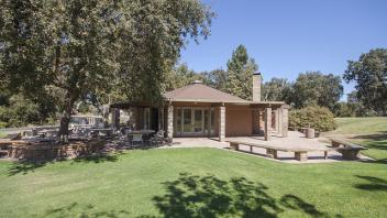 Front of lodge